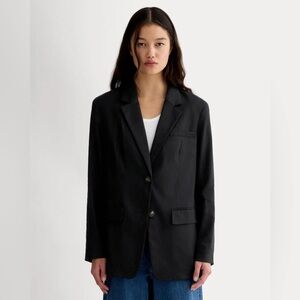 Everlane Classic Black women's Oversized Blazer. Machine Wash Cold. Size 14